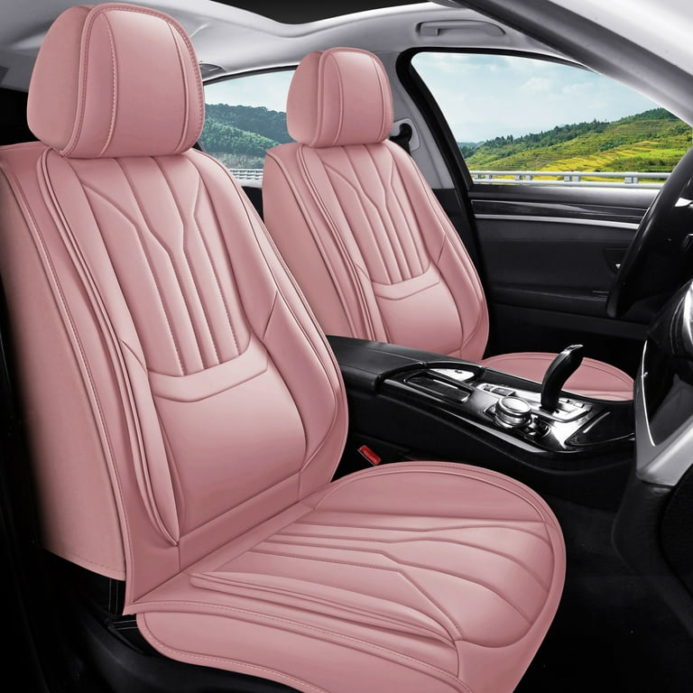 OTOEZ Universal Car Seat Cover Pink Nappa Leather Luxurious