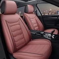 thumbnail image 1 of OTOEZ Universal Car Seat Cover Pink PU Leather 5 Seats, Front Rear Seat Protector Full Set, Waterproof Cushion Fit Most Honda Toyota Chevy Ford Nissan Vehicle Truck SUV, 1 of 9