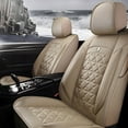 thumbnail image 1 of OTOEZ Universal PU Car Seat Cover Luxurious Full-Covered Front & Rear 5-Seat Cushion Protector Fit Most Honda Toyota Chevy Ford Nissan SUV, 1 of 10