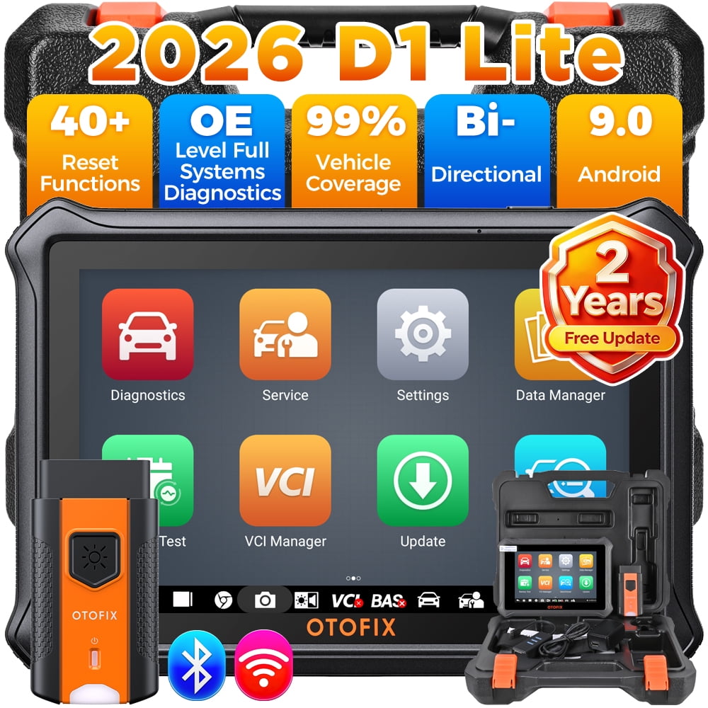 OTOFIX D1 Lite 7" Bidirectional Scan Tool with 2-Year Updates, Newest All System Automotive Diagnostic Scanner, 38+ Reset Services