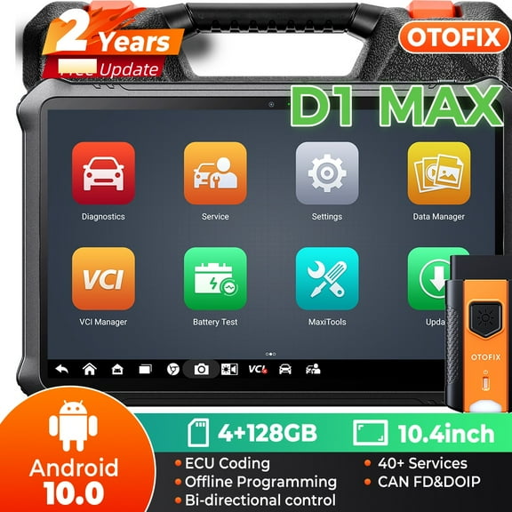 OTOFIX D1 Max Car Diagnostic Scan Tool, Upgraded of D1 PRO/D1 Lite Bi-Directional Scanner, 40+ Services, Full System Diagnostics