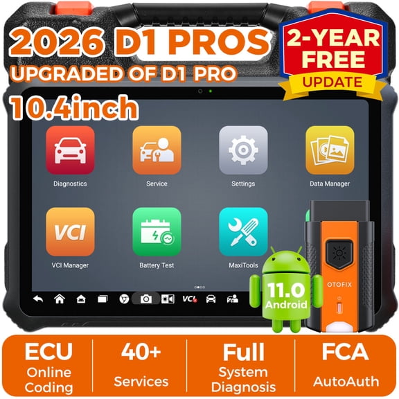 OTOFIX D1 PROS 2025 Car Scanner – ECU Coding, 40+ Services, FCA SGW, VAG Guided, AutoScan 2.0, CANFD & DoIP