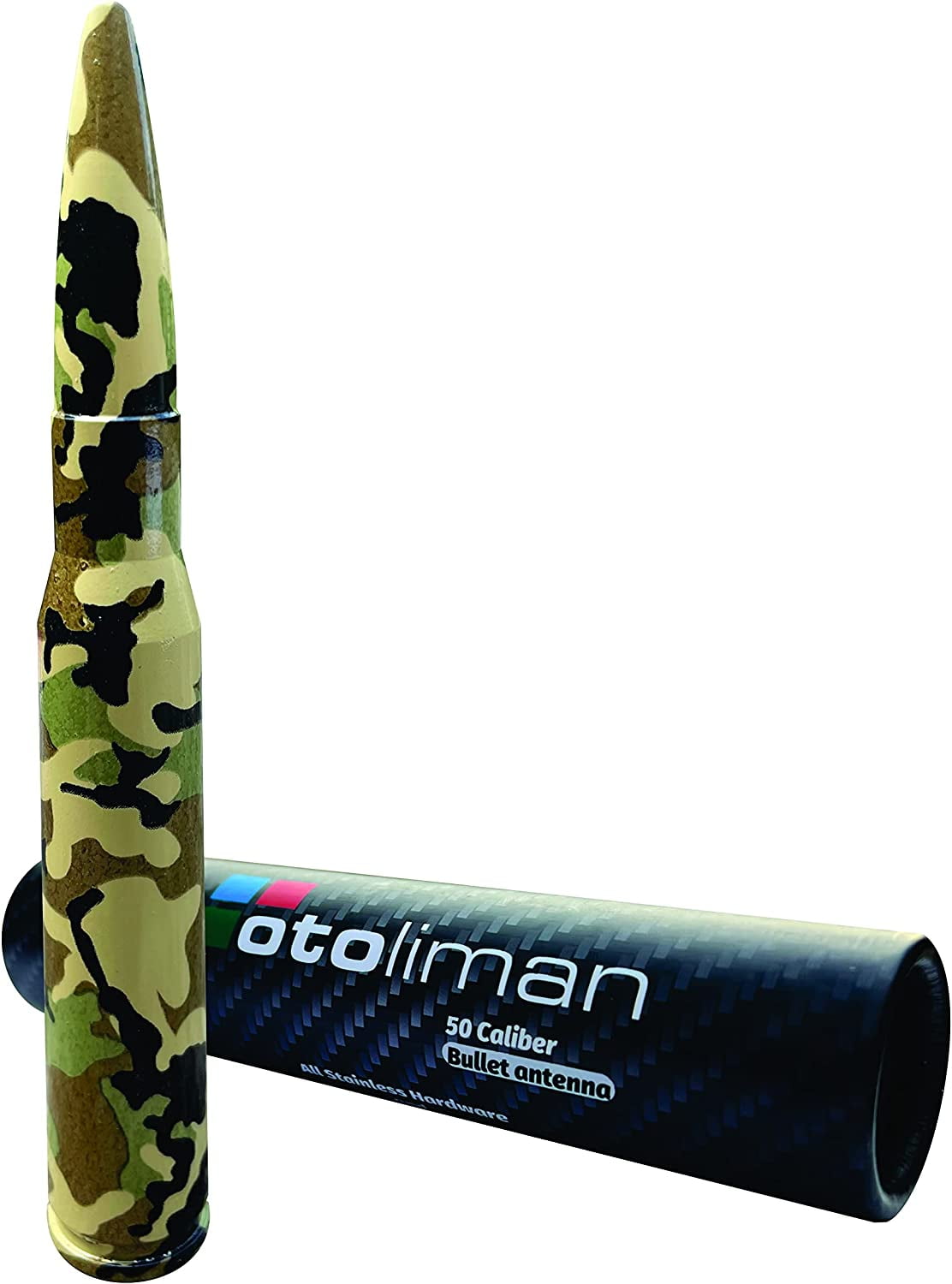 OTOLIMAN BULLET ANTENNA 50 CAL CALIBER TRUCK JEEP WRANGLER JK & JL