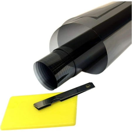 OTOLIMAN Uncut Roll Window Tint Film 39inc x 20Feet %15 Dark Black Car Home Office Glass