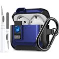 thumbnail image 1 of OTOPO for Airpods 4 Case Cover with Lock Clip, Rugged Apple Airpods 4th Generation Case 2024 Men Women, Armor Shockproof iPod 4 Gen Case Protective Hard Shell with Carabiner&Cleaner kit, Black/Blue, 1 of 6