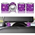 thumbnail image 1 of OTOSTAR 4 Pack Bling Car Headrest Collars Rings, Sparkling Rhinestones Interior Decor Car Seat Head Rest Collars for Car SUV Truck (Violet), 1 of 6