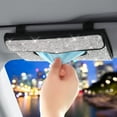 thumbnail image 1 of OTOSTAR Bling Bling Mask Holder for Car, Crystal Car Visor Tissue Box, Pure Handmade Diamond Auto Napkin Box Holder PU Leather Backseat Paper Towel Box with 1 Tissue Refill (B-White), 1 of 7