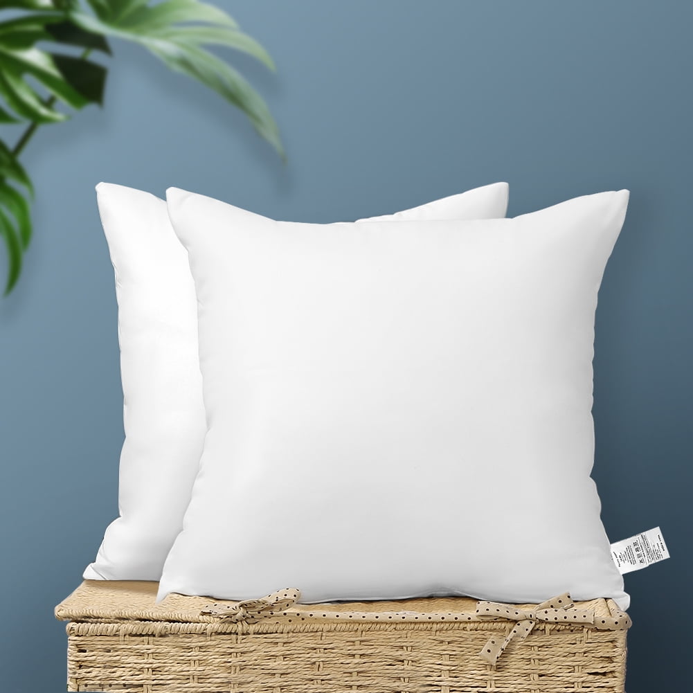 Throw Pillow Insert - Pack of 2 White Throw Pillows, 18x18 Pillow Inserts for