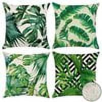 OTOSTAR Pack of 4 Outdoor Throw Pillow Covers 18x18 Inch