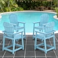 thumbnail image 1 of OTSUN Tall Modern Adirondack Chair, All Weather HDPE Bar Height Adirondack Stools Widened Durable Design for Porch Patio Yard Lawn Fire Pit Bistro Basement Indoors & Outdoors, 1 of 7