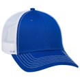 thumbnail image 1 of OTTO 6 Panel Low Profile Contrast Vertical Mesh Back Cap - Ryl/Ryl/Wht, 1 of 2