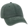 thumbnail image 1 of OTTO 6 Panel Low Profile Garment Washed Pigment Dyed Baseball Cap - Dk. Green, 1 of 2
