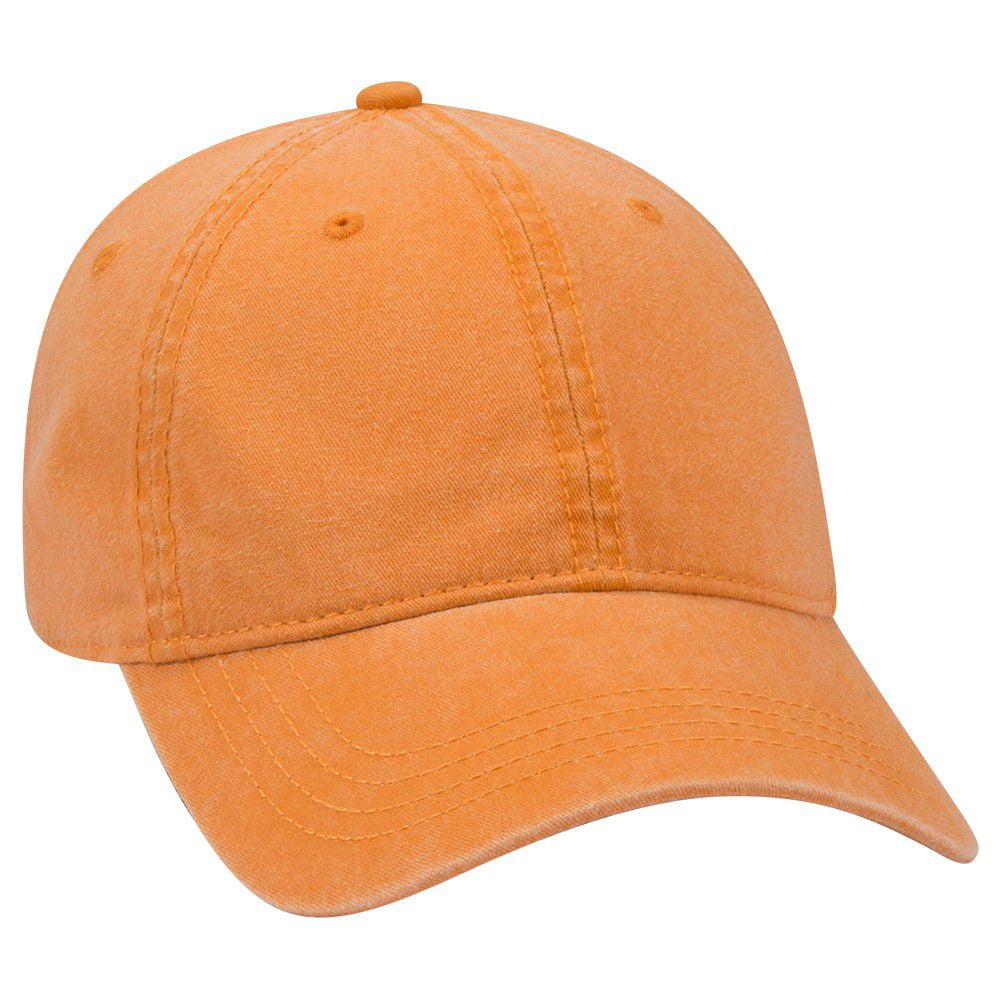 OTTO 6 Panel Low Profile Garment Washed Pigment Dyed Baseball Cap