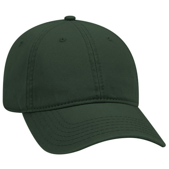 OTTO 6 Panel Low Profile Garment Washed Superior Cotton Twill - Dk. Green