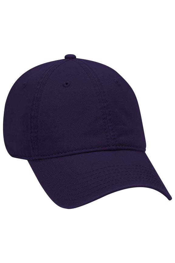 6 Panel Low Profile Garment Washed Superior Cotton Twill - Purple