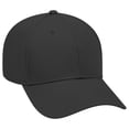 thumbnail image 1 of OTTO 6 Panel Low Profile Superior Cotton Twill Cap - Black, 1 of 2