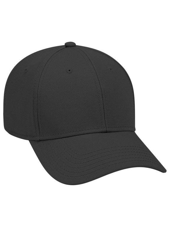 OTTO 6 Panel Low Profile Superior Cotton Twill Cap - Black