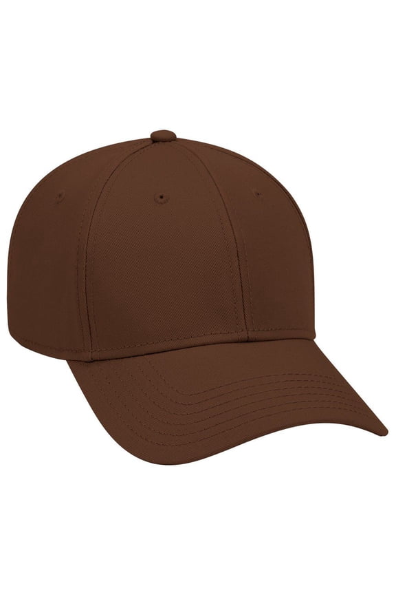 OTTO 6 Panel Low Profile Superior Cotton Twill Cap - Brown