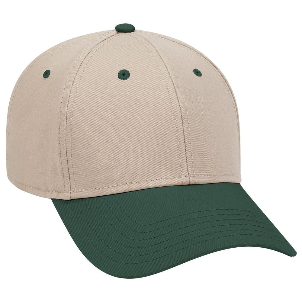 OTTO 6 Panel Low Profile Superior Cotton Twill Cap - Nvy/Kha/Kha