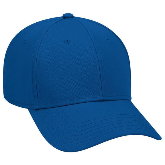 OTTO 6 Panel Low Profile Superior Cotton Twill Cap - Royal