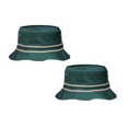 thumbnail image 1 of OTTO CAP 100% Cotton Twill Fishing Hunting Summer Travel Bucket Cap Hat, 2 Hats Set, Dark Green/Khaki, L (60cm/23.6"), 1 of 1