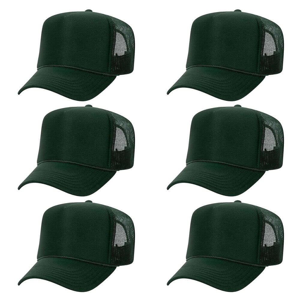 OTTO Olive Green Trucker Hat with Black, White & Blue Patches and Gold Chain Otto Trucker Hat With Feathers - Etsy main image 3
