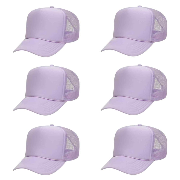 OTTO CAP 5 Panel High Crown Mesh Back Trucker Hat, Polyester Foam