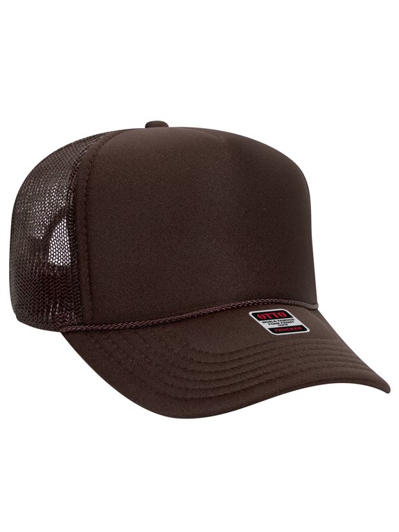 5 Panel Mid Profile Mesh Back Trucker Hat