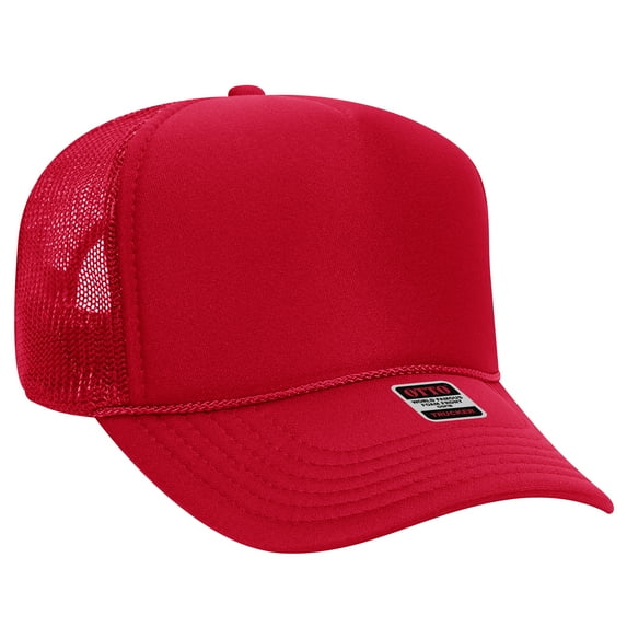 OTTO CAP 5 Panel Mid Profile Mesh Back Trucker Hat