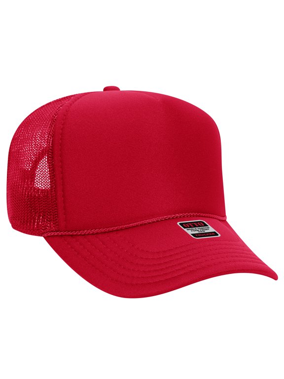 5 Panel Mid Profile Mesh Back Trucker Hat