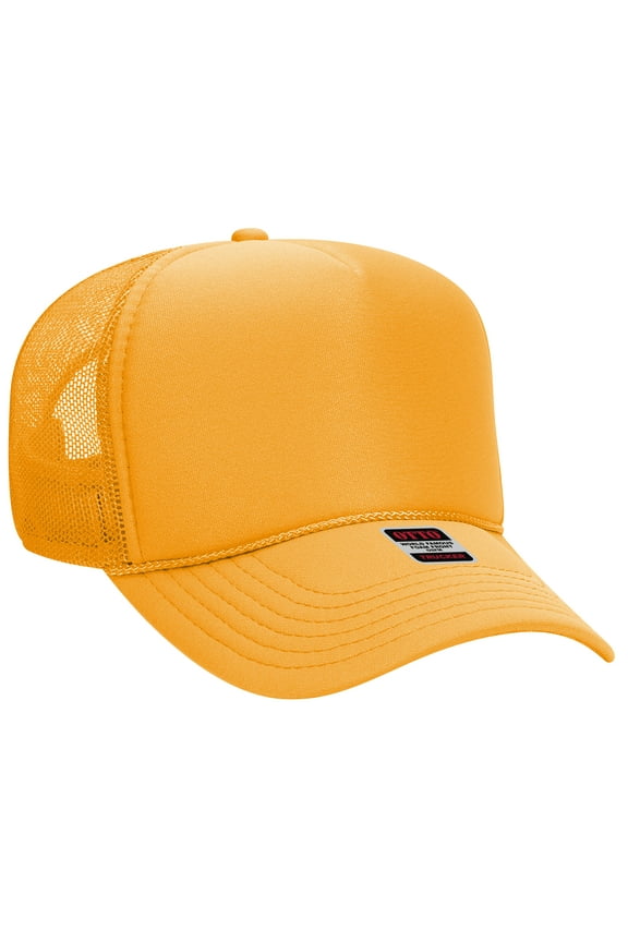 5 Panel Mid Profile Mesh Back Trucker Hat