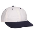 thumbnail image 1 of 25-023 Brushed Cotton Twill OTTO Sport Low Profile Pro Style Caps, Nvy/Natrl, OSFM - Adult, 1 of 1