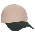 thumbnail image 1 of Otto 6 Panel Low Pro Dad Hat, Garment Washed Combed Cotton Twill Cap - 18-1219, Dk.Grn/Kha, OSFM - Adult, 1 of 1
