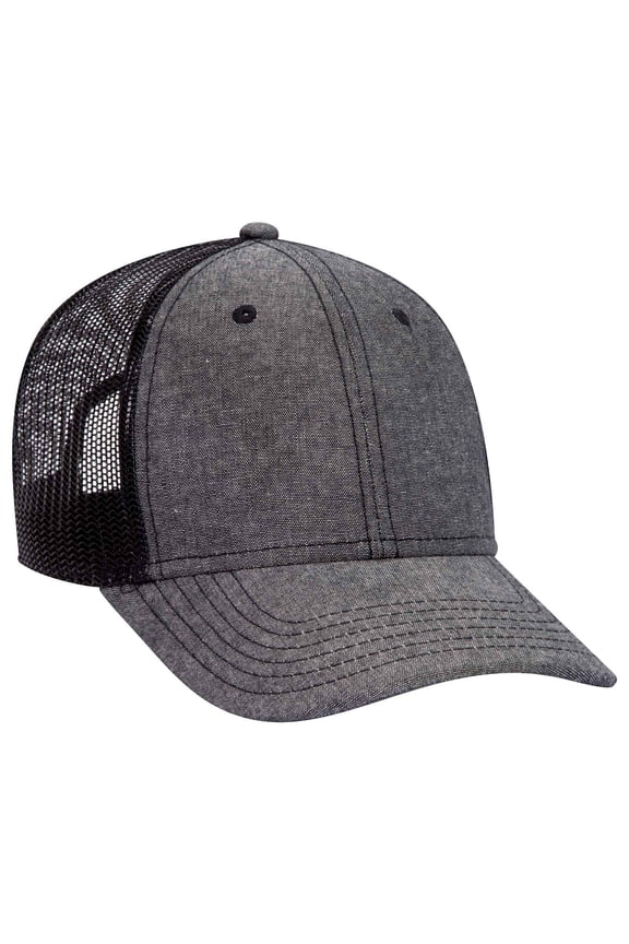 6 Panel Low Profile Mesh Back Trucker Hat