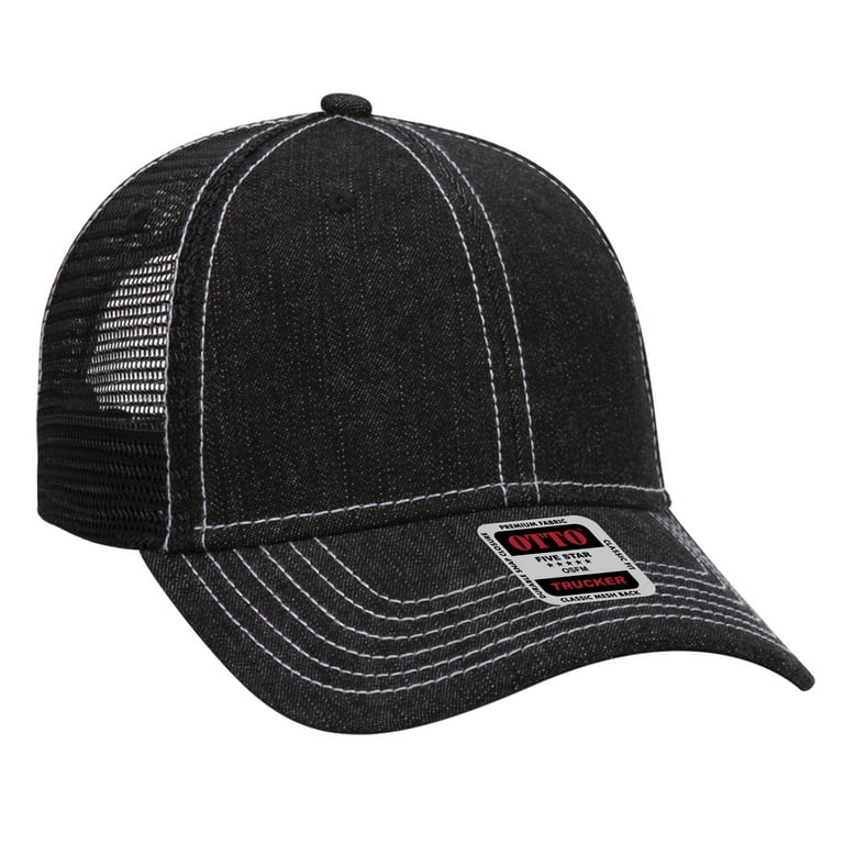 OTTO CAP 5 Panel Mid Profile Mesh Back Trucker Hat