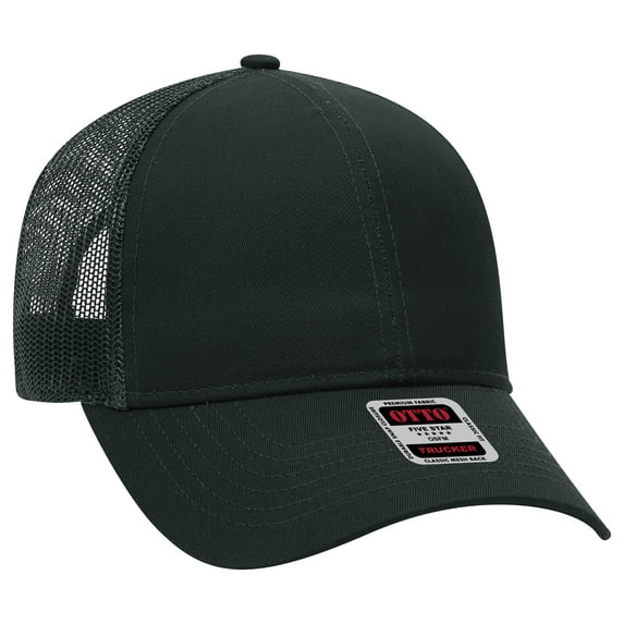 OTTO CAP 6 Panel Mid Profile Mesh Back Trucker Hat