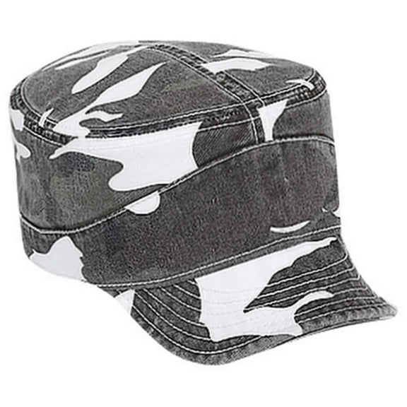 OTTO CAP Camouflage Military Hat-Garment Washed Superior Cotton Twill Flexible Soft Visor, Camo 007