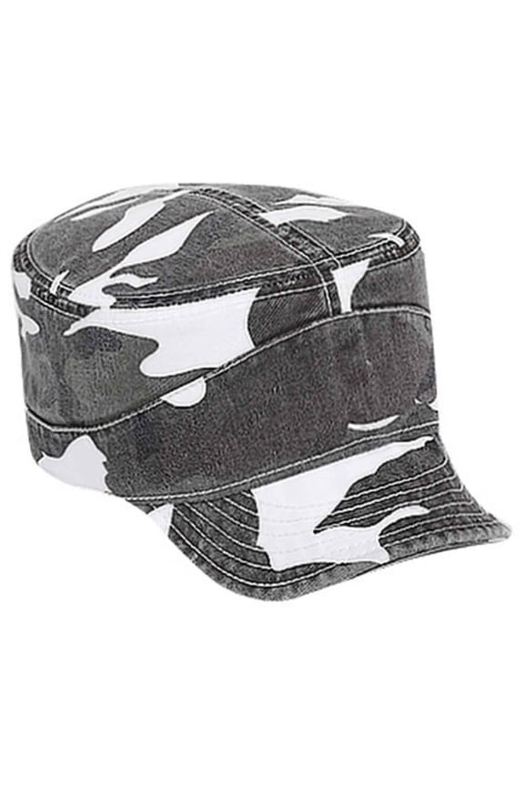 OTTO CAP Camouflage Military Hat-Garment Washed Superior Cotton Twill Flexible Soft Visor, Camo 007