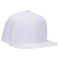 thumbnail image 1 of 13-1005 "OTTO Flex" Stretchable Wool Blend Flat Visor Pro Style Caps (S/M) (L/XL), White, L/XL, 1 of 1