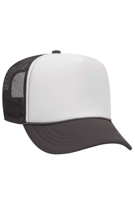 Youth 5 Panel High Crown Mesh Back Trucker Hat