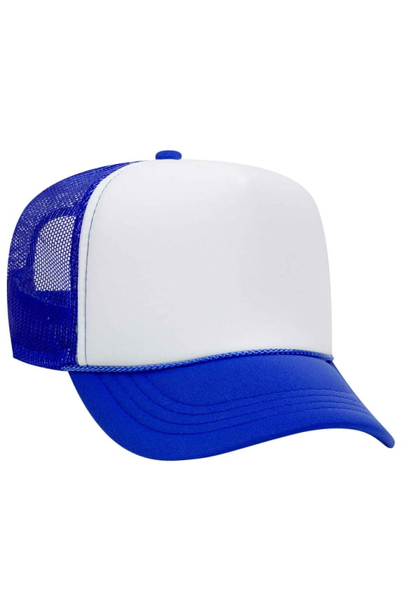 Youth 5 Panel High Crown Mesh Back Trucker Hat