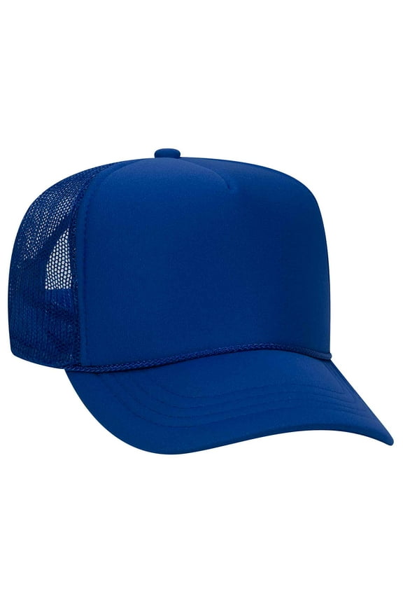 Youth 5 Panel High Crown Mesh Back Trucker Hat