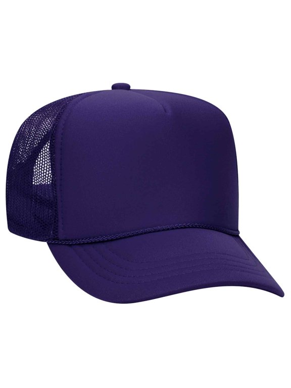 Youth 5 Panel High Crown Mesh Back Trucker Hat
