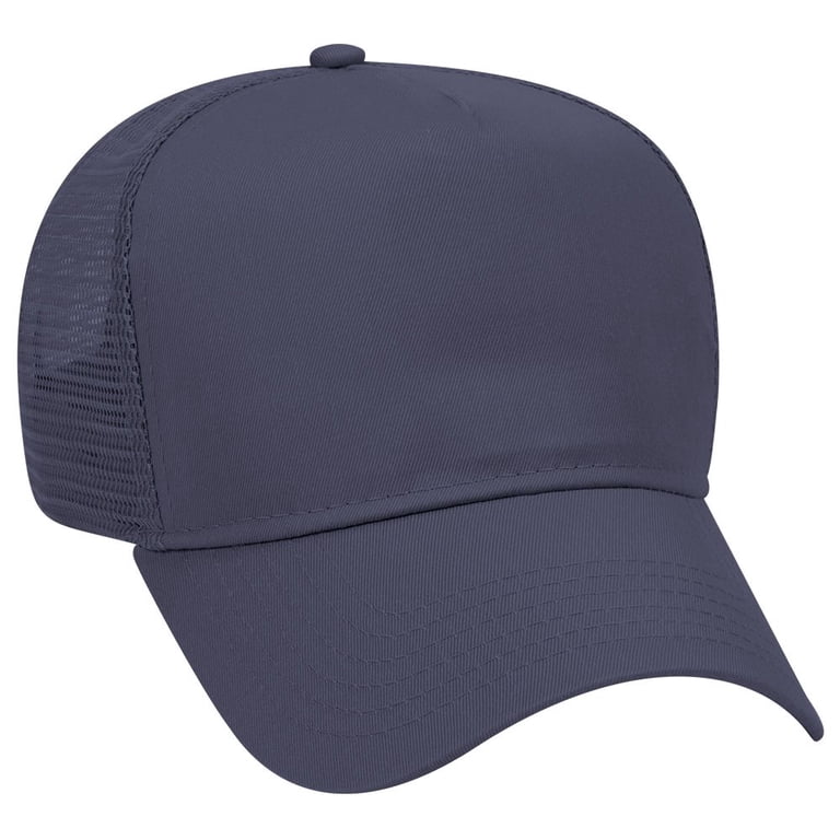 OTTO Cotton Blend Twill 5 Panel Pro Style Mesh Back Trucker Hat
