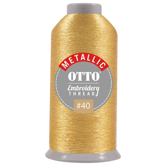 OTTO Embroidery Metallic Thread #40 3,300 yd. Cone
