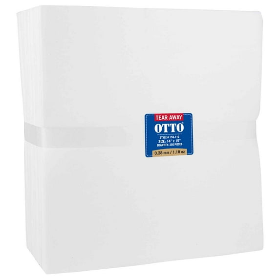 OTTO Embroidery Stabilizer Backing Tear Away Sheets