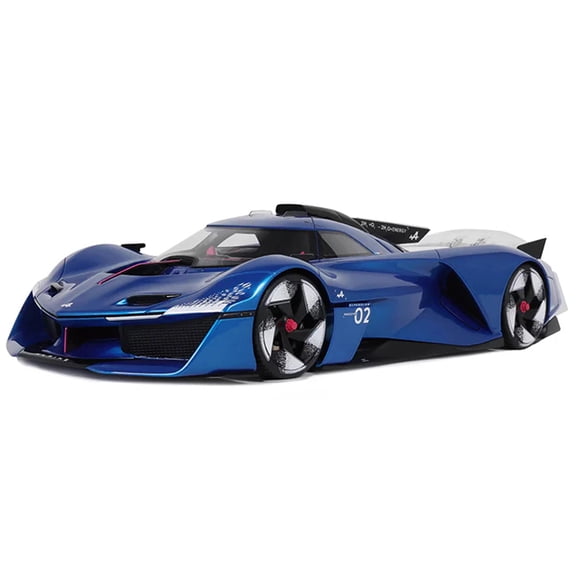 2024 Alpine Alpenglow HY6 Concept Car Specular Blue Metallic 1/18 Model Car by Otto Mobile