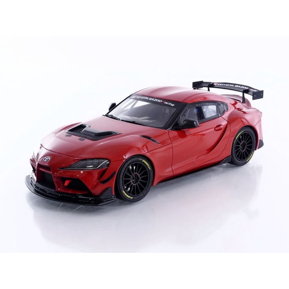 2023 Toyota Supra GT4 100 Edition Plasma Orange Metallic Limited Edition to 999 pieces Worldwide 1/18 Model Car by Otto Mobile
