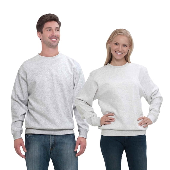 OTTO CAP 701-301 Unisex Classic Crewneck Sweatshirt, 4XL, Ash