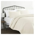 OTTO12306 3 Piece Ivory Quilt Queen Size Bed Set A Lightweight